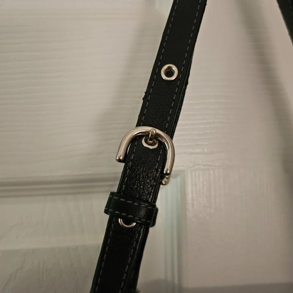 Vintage Coach Shoulder Bag in Black with Silver Hardware - Picture 5 of 10